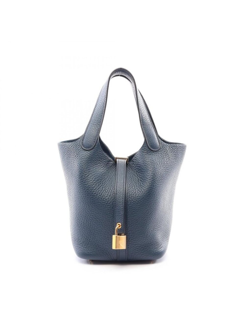 Hermes Handbag Picotin Lock PM Blue Deplus